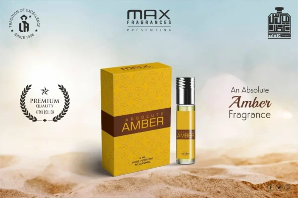 Absolute Amber Attar 6ML by Max Fragrances
