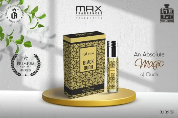 Black Oudh Attar Max Fragrances 6ML