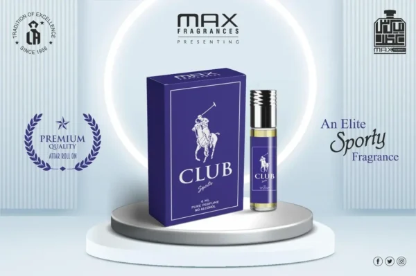 Club Men Attar 6ML by Max Fragrances