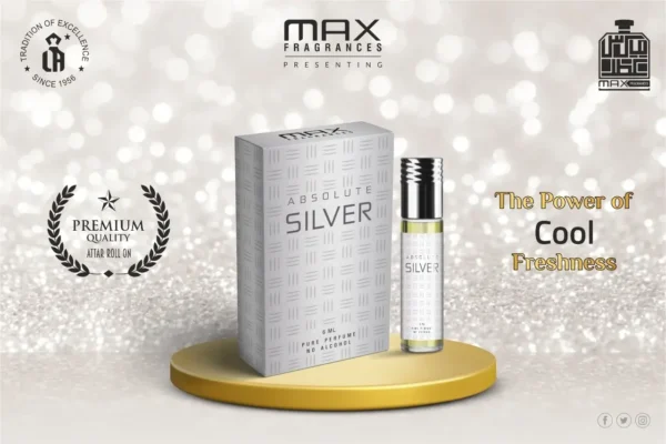 Silver Absolute Attar Max Fragrances 6ML