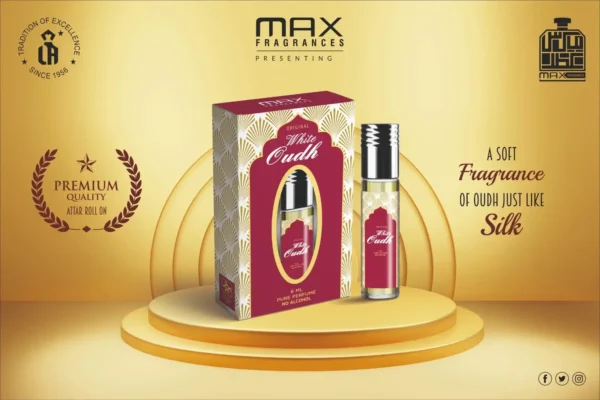White Oudh Attar 6ml Roll On by Max Fragrances