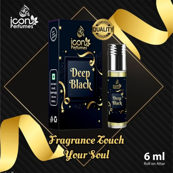 Deep Black Attar - Icon Perfumes 6ML