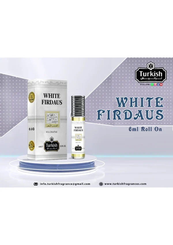 White Jannatul Firdaus Attar - Turkish 6ML