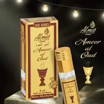 almas ameer al oud attar eco series 8ml rollon.webp