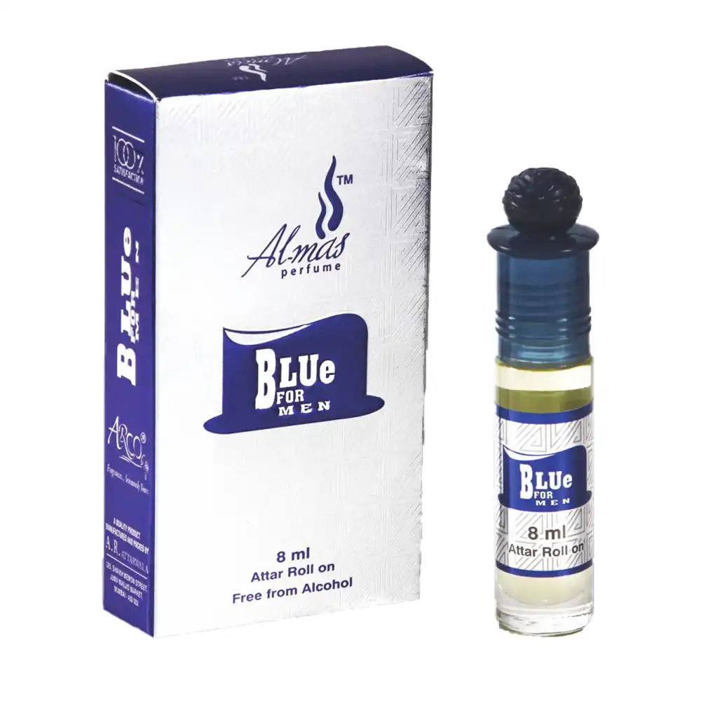 Almas Blue For Men Attar 8ml