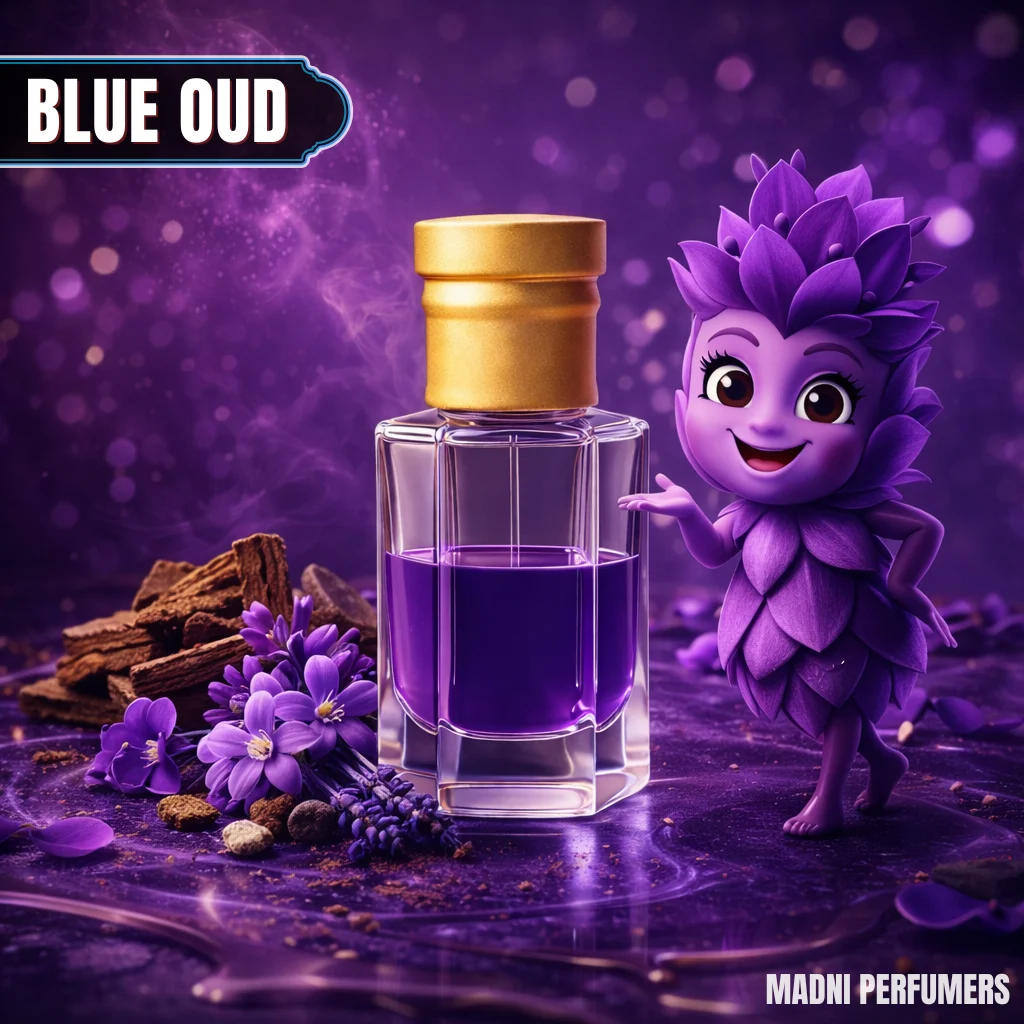 Madni Blue Oud Attar - Blue Oud attar inspired by Ahmed Al Maghribi blue oud perfume