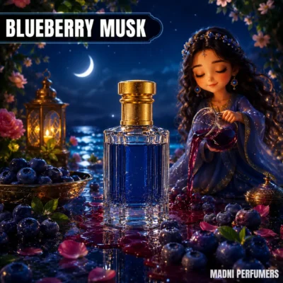 madni blueberry attar - qaud al fursan attar